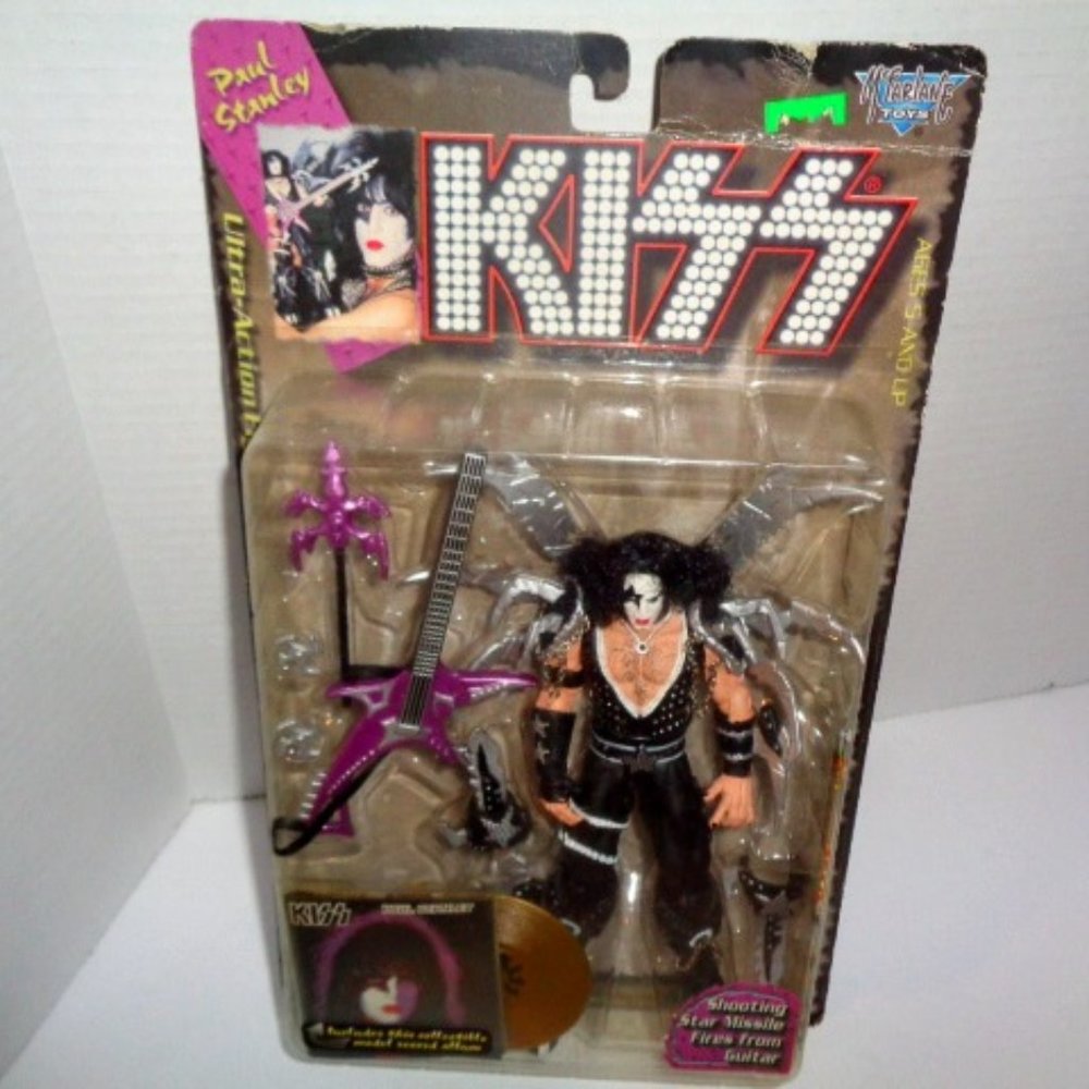 1997 Kiss, Paul Stanley 7" Action Figure & Accessories By McFarlane Toys, Sealed